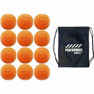 Lax Balls (12-Balls) Lacrosse Orange NCAA/NFHS SEI/NOCSAE Certified Bundle With