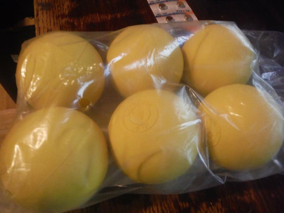 New (Pack of 6) STX Lacrosse Balls Yellow Sealed, Meets Nocsafe LAX Standard