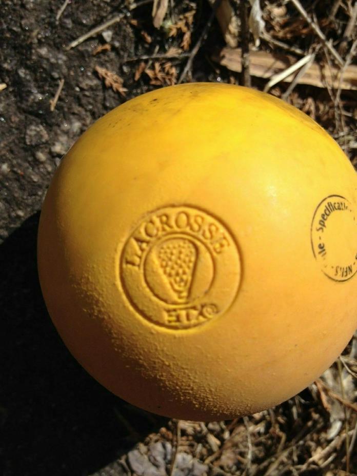 yellow lacrosse ball made in China, fits NCAA Rules and Specifications