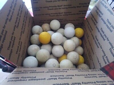 45 USED LACROSSE BALLS NO BROKEN OR CRACKED BALLS MIXED BRANDS