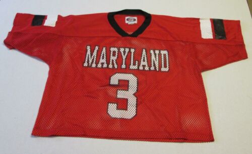 Vintage University of Maryland Terps Lacrosse Jersey - Adult Large/XL - Brine