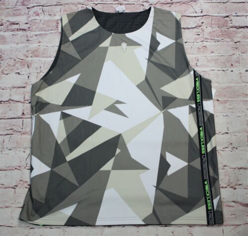 Men's Reckles Lacrosse Tank Top TJersey Size XL Revirsible Gray *New* Athletic