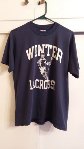 ?WINTER LACROSSE DISTRESSED GRAPHIC TSHIRT LARGE