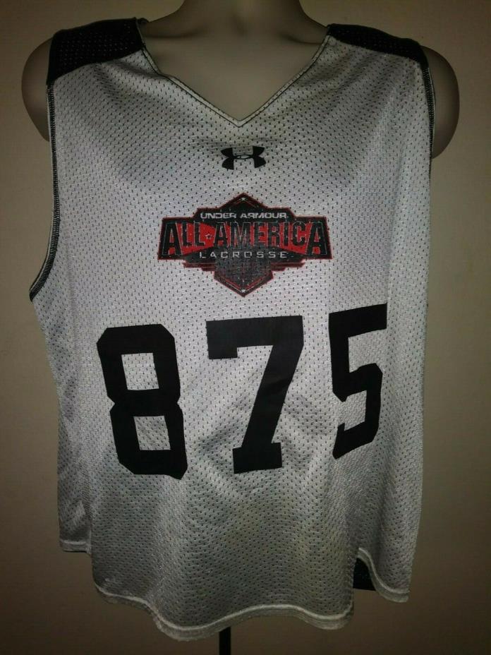 Under Armour All America Lacrosse Medium Black/White Reversible Jersey #875