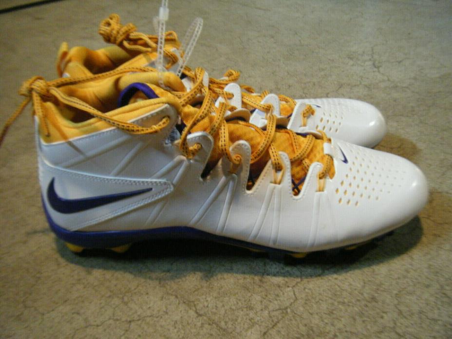 Nike Lacrosse Cleats purple/yellow 616296-157 size 11
