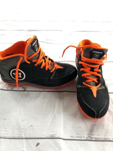 Warrior Vex 2.0 Lacrosse Cleats Size 6 Black Orange