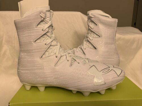 New Under Armour UA Highlight MC Football Lacrosse Cleats White 1297358-100/101