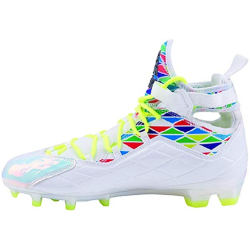 Adidas CrazyQuick Men's 11 Lacrosse Mid Cleats LAX White Electricity NEW S85749