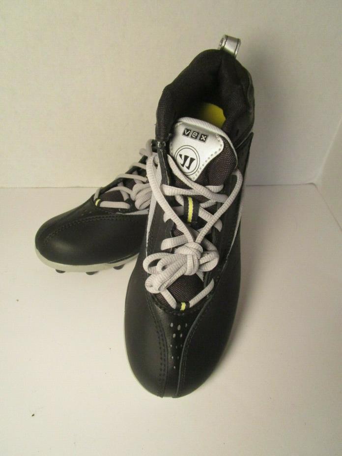 NEW WARRIOR VEX LACROSSE MID HEIGHT CLEATS WHITE BLACK YELLOW 5.5