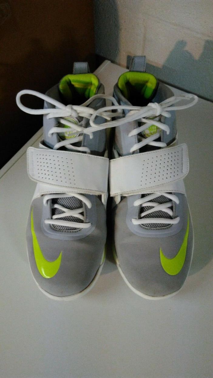 Nike Huarache Turf LAX Air Max Lacrosse Shoes - Gray/White/Volt SIZE Men's 11.5