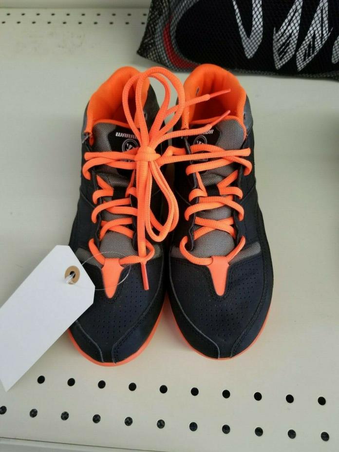 Youth Warrior Lacrosse Shoes, Orange & Black, Youth Size 5