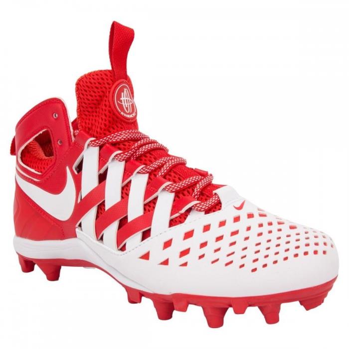 Nike Huarache V LAX Red-White Men's Lacrosse Cleats 14 (New)