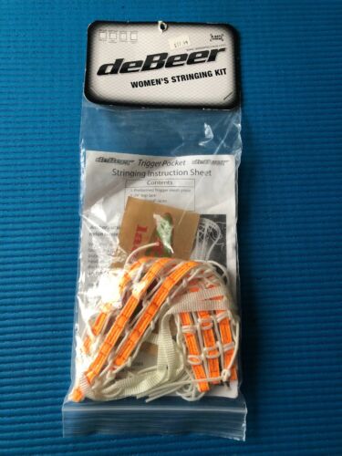 deBeer Women's Trigger Pocket Stringing Kit Orange& White New