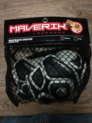 New Maverik Maybach Deuce Lacrosse Elbow Pads Medium Black