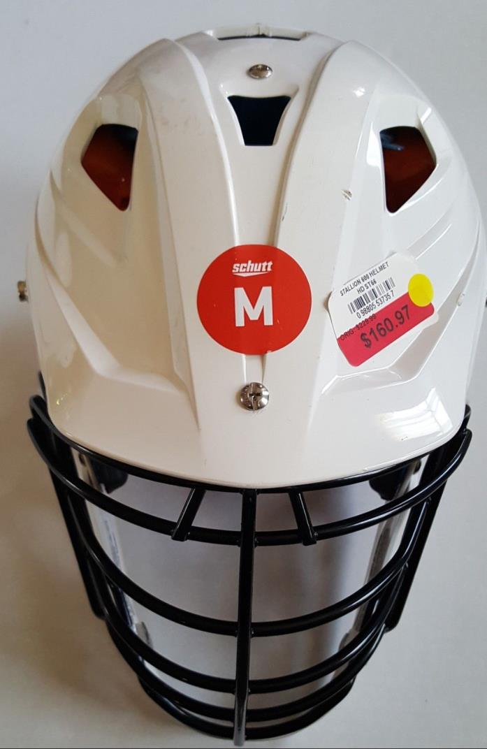 Schutt Stallion 500 Lacrosse Helmet Medium White New