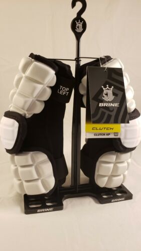 Brine Clutch AP Lacrosse Midfield Arm Pads - Small (White)