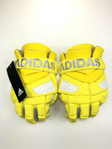 NEW Adidas Dipped FREAK G Men's Lacrosse Gloves Yellow Climacool Size 12
