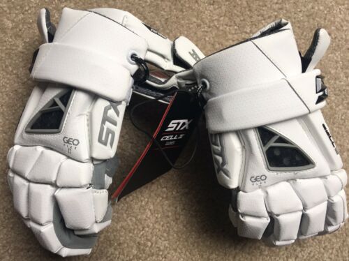 STX Cell IV Lacrosse Gloves Geo Flex II Size Medium NWT MSRP 129