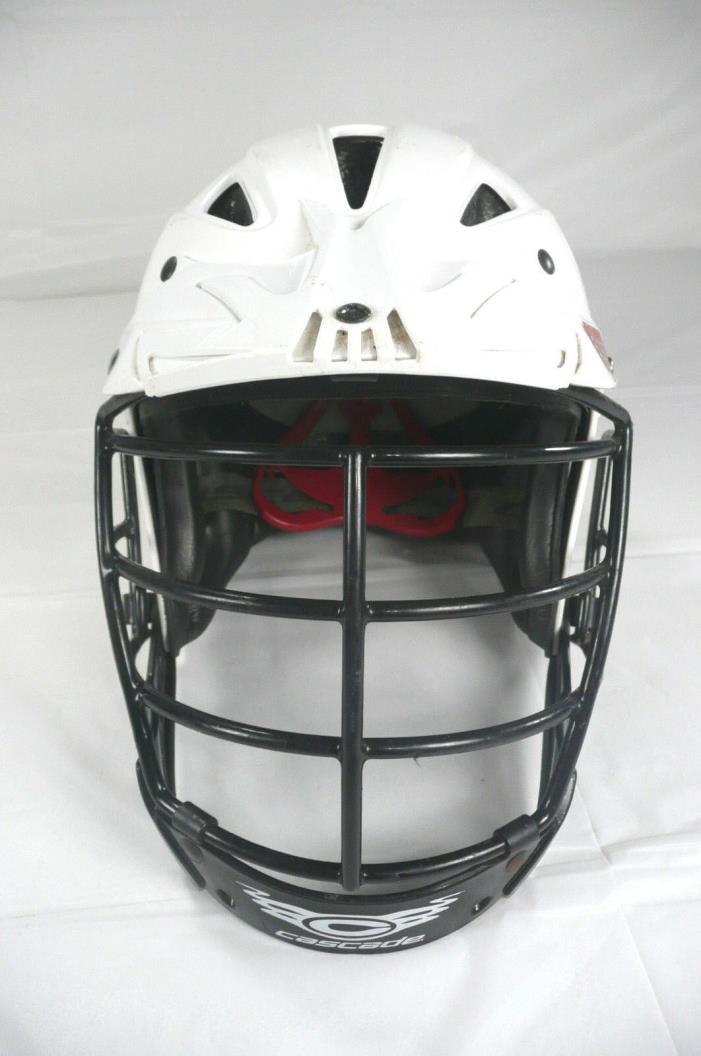Cascade Youth Small Lacrosse Helmet CLH2 Model White with Black Mask Expand Fit