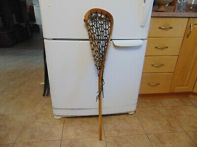 vintage  Lacrosse wooden stick   nice    /# 6932