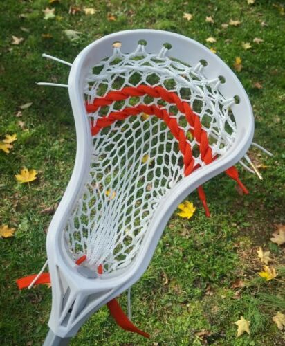 1 New Lacrosse Head Hand Strung w/ USA Made Semi-Soft Mesh & Strings