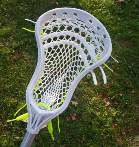 1 New Lacrosse Head Hand Strung w/ USA Made Semi-Soft Mesh & SK Strings