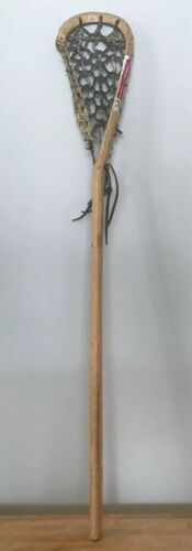 Vintage Native Mohawk Lacrosse Stick Manufacturing Company Rawhide Leather Wood