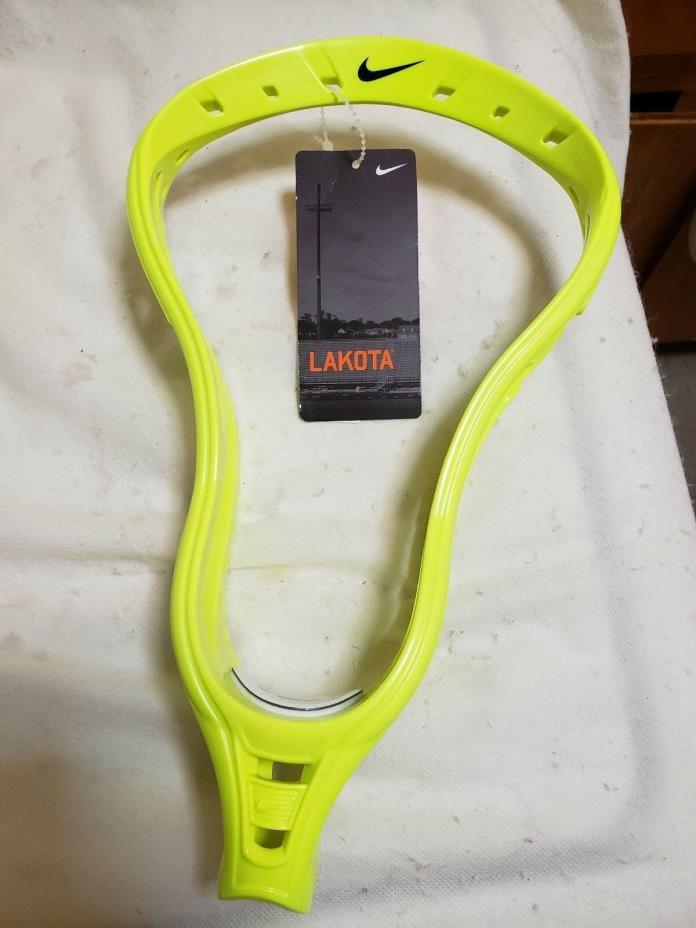 New unstrung NIKE Lakota NFHS neon VOLT yellow Lacrosse Head $99