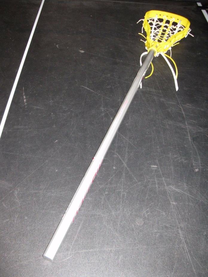 Harrow Electra V2 Women's Lacrosse Stick - Yellow Snap G2 Head, 2 Piece Stick