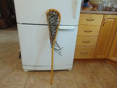 vintage  Lacrosse wooden stick   nice    /# 6925