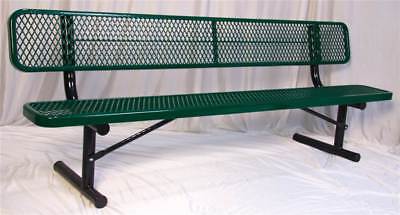 8 ft. Portable Bench in Green Finish [ID 45844]