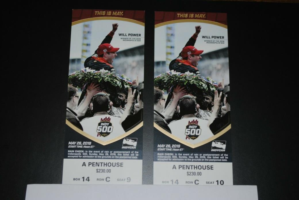 Indy 500 tickets  2019