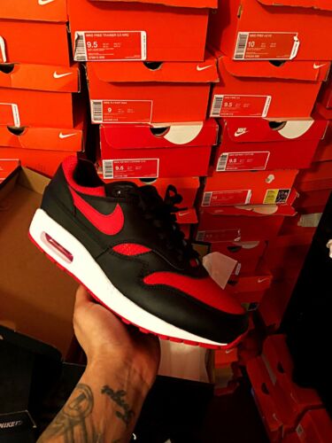 Nikeid Nike Id Air Max 1 Og Bred Size 9 New Ds 908375 University Red/black
