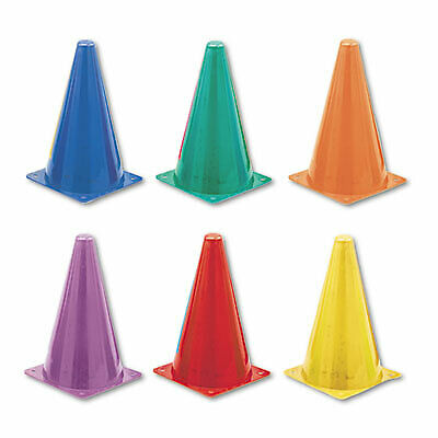 Indoor/Outdoor Flexible Cone Set, Vinyl, Assorted Colors, 6/Set TC9SET  - 1 Each