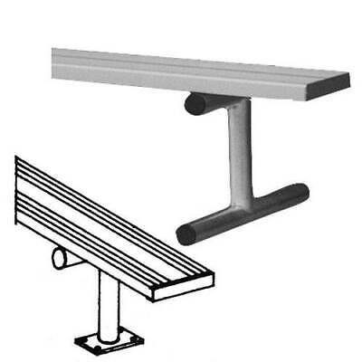 7.5-Foot Backless Outdoor Bench with Surface Mount Frame [ID 5424]