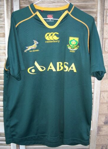 CANTERBURY South Africa Springboks Rugby Pro Men's Jersey~size XL~s/s~ABSA~SA~