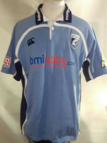 Cardiff Blues Welsh Rugby Union Shirt XL With Sponsors #4 Unused Very Nice