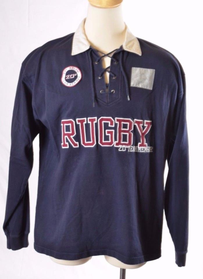 20 Degrees Below Mens Team Member Rugby lace up jersey #7 Size XL spell out  (M)