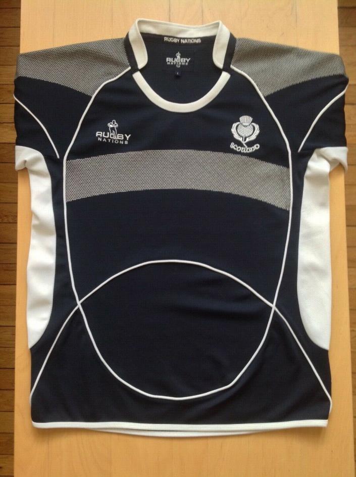 Scotland Scottish National Team Rugby Jersey Large Six Nations World Cup Thistle