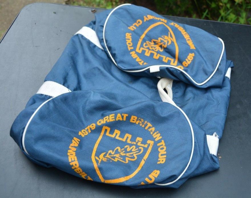 1979 Great Britain Tour VANDERBILT RUGBY CLUB Carrying Zippered Bag w/ Handles