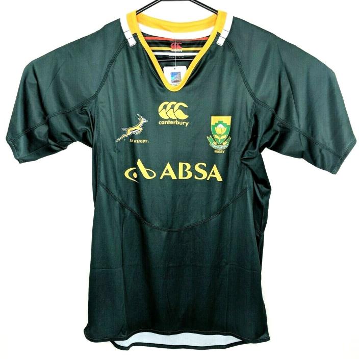 South Africa Rugby World Cup ABSA Jersey Size M Canterbury Green Medium NWT