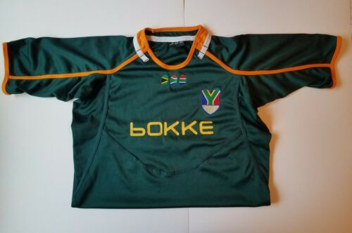 Men's South Africa Rugby Sprinboks Bokke Jersey Shirt in Size 2XL Stitched