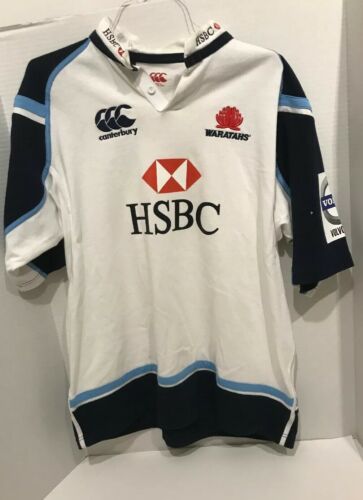 Mens Official Canterbury Waratahs Rugby Pro Jersey  Polo Size Xl