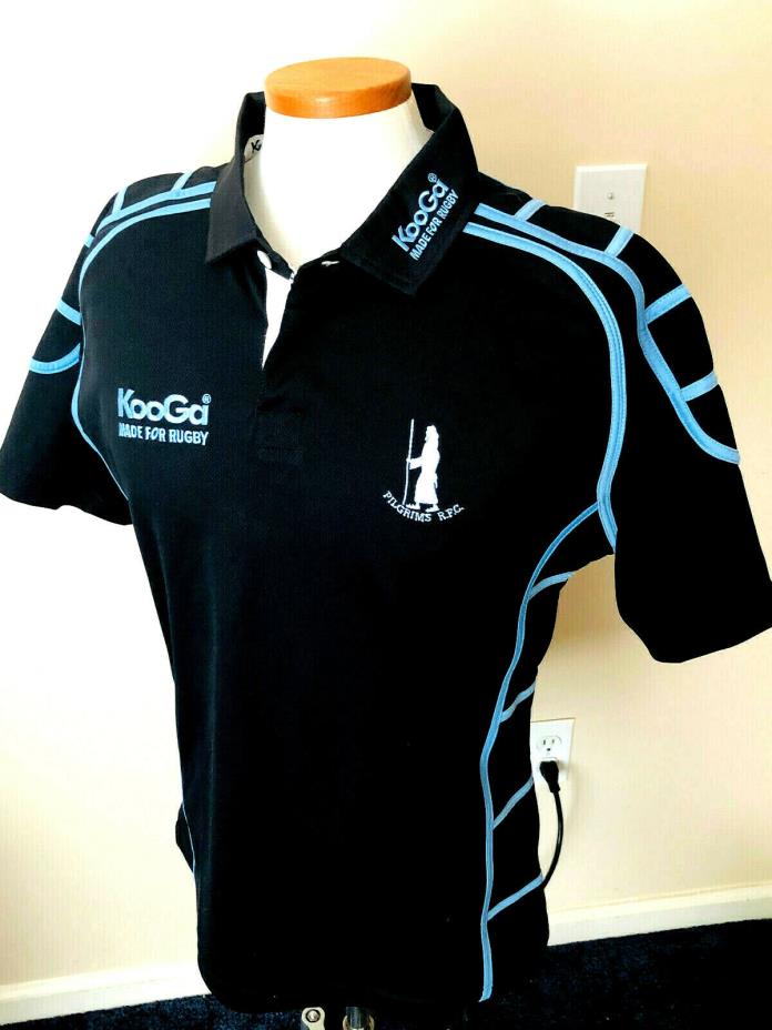Kooga Pilgrims RFC Rugby Football Official Match Embroidered Jersey Size Large