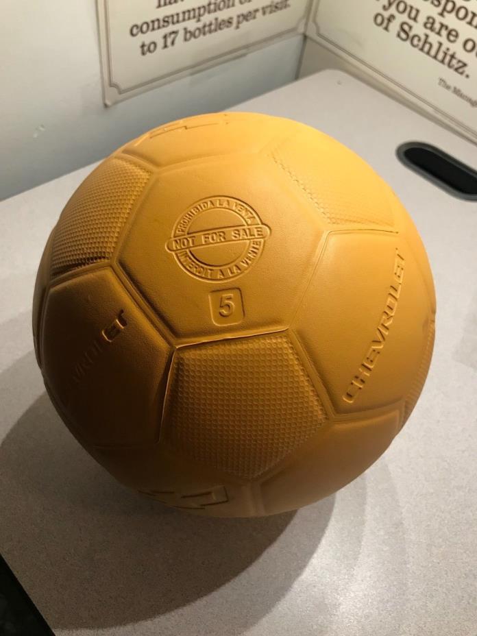 One World FUTBOL Project Soccer Ball, Size 5 Yellow / Chevrolet Promo Ball