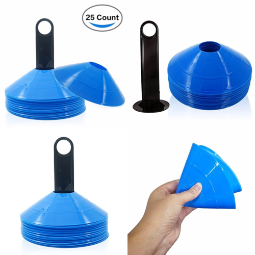 WODSKAI Disc Cones Agility Great Soccer Football Training Ball Kids Field Marker