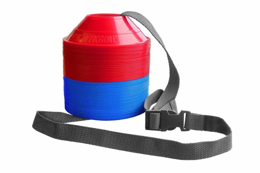 Soccer Practice Disc Pack Training Cones Blue and Red Coaching Football 50 Pcs
