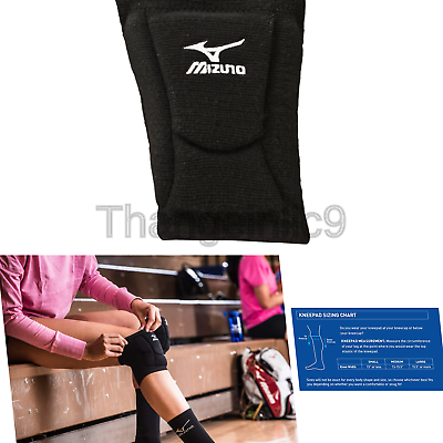 Mizuno LR6 Volleyball Kneepad Black LR6 Kneepad Medium