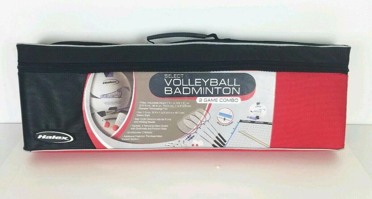 Halex Select Volleyball Badminton 2 Game Combo Combination Set