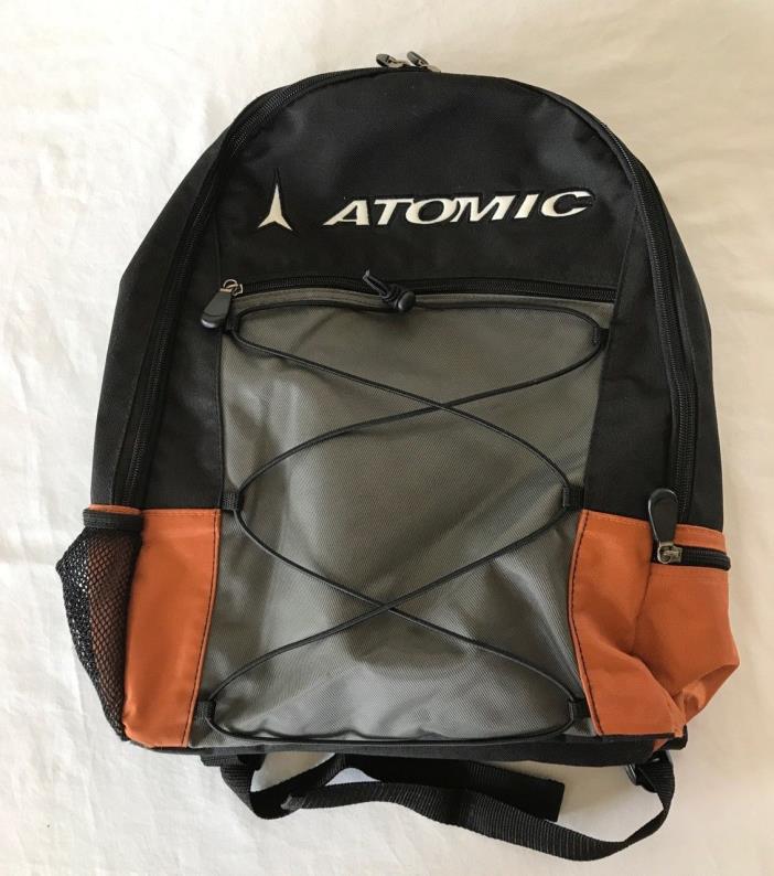 Atomic Backpack Black, Orange and Grey School Book Bag